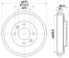 HELLA PAGID 8DT 355 301-741 Brake Drum